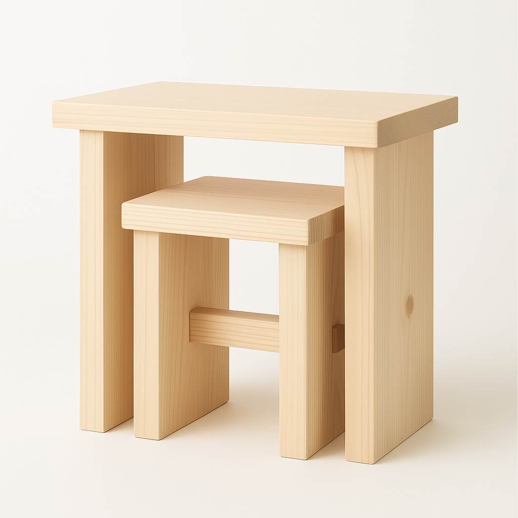 Hinoki Bath Stool